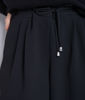 Picture of FLYNN BLACK CREPE TIE TROUSERS